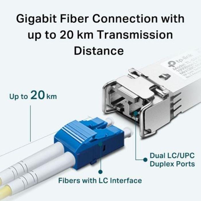 Módulo Transrecetor SFP TP-LINK TL-SM311LS (1 unidade - 1250 Mbit/s - Prateado) — miniatura 4