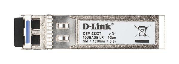 Módulo Transceptor de Fibra D-LINK DEM-432XT (SFP+ - 10000 Mbit/s - Dourado Metálico)