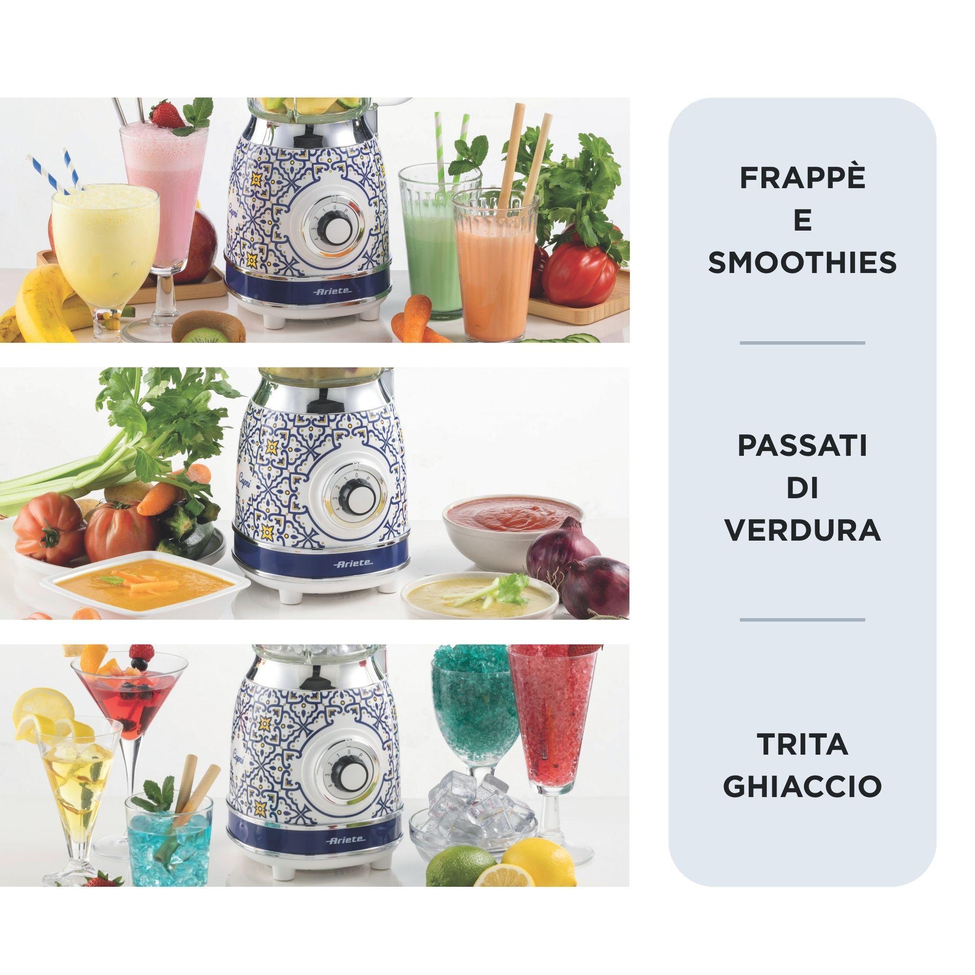 Liquidificadora ARIETE Capri 0583/0C (Liquidificador - 1000 W - 1,5 l - Branco/Azul Claro), miniatura 4