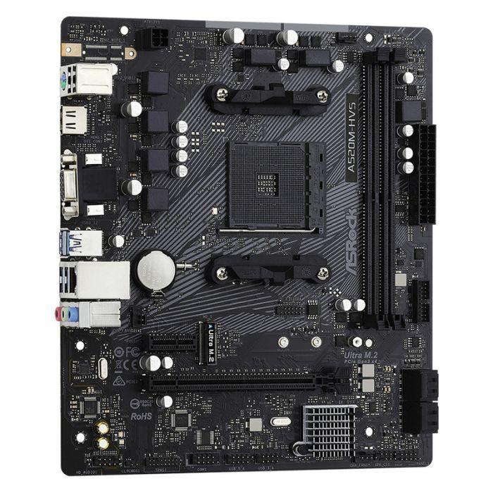 Motherboard ASROCK A520M-HVS (AM4 - micro ATX - Radeon Vega - Preto), miniatura 3