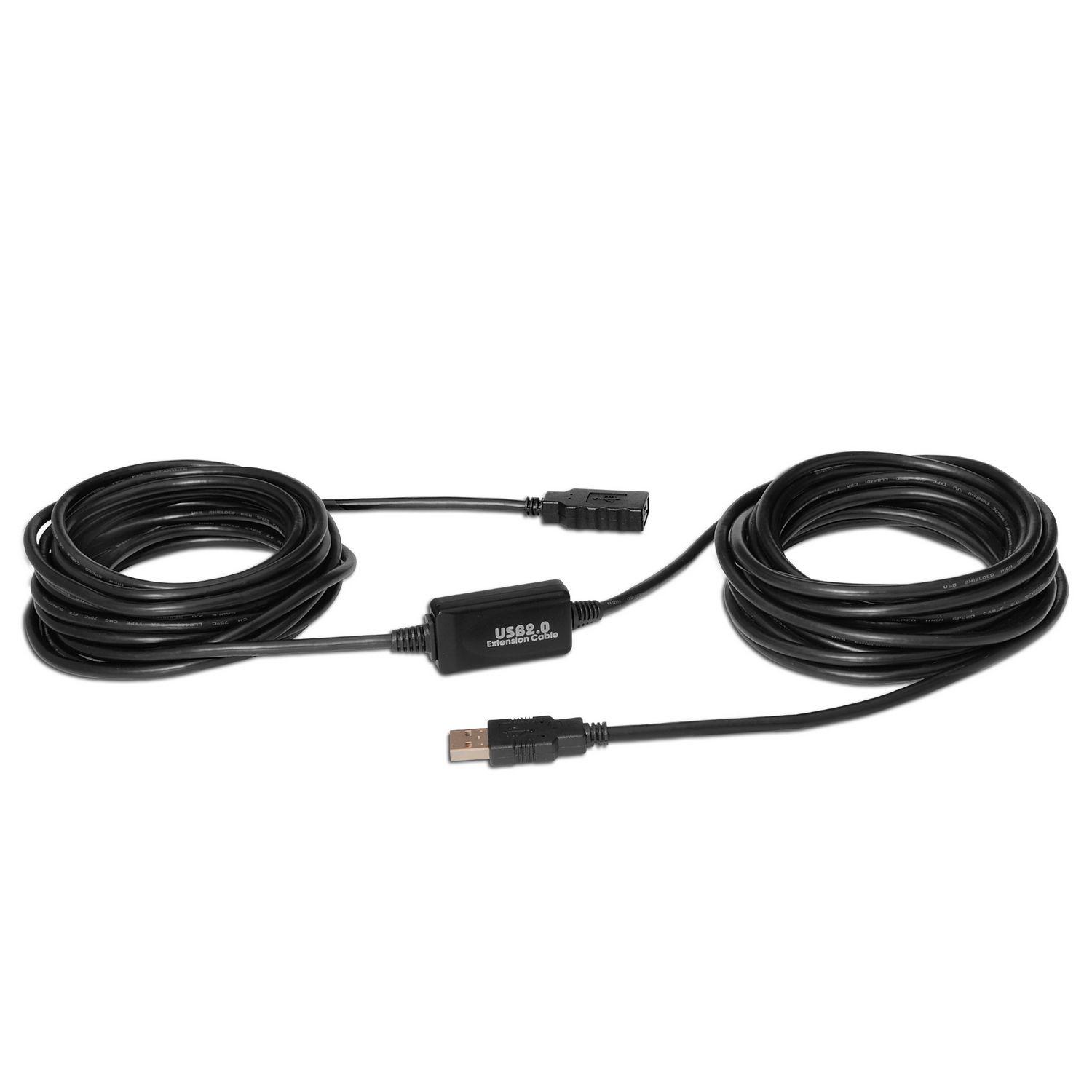 Cabo Extensor USB AISENS A101-0020 (15 m - USB A - Preto) — miniatura 2