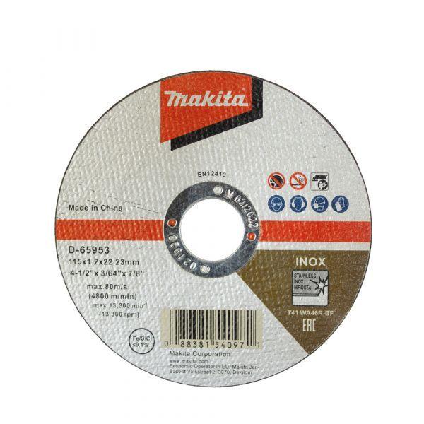 Disco de Corte MAKITA D-65953 (115 x 1,2 mm - INOX e Metal)