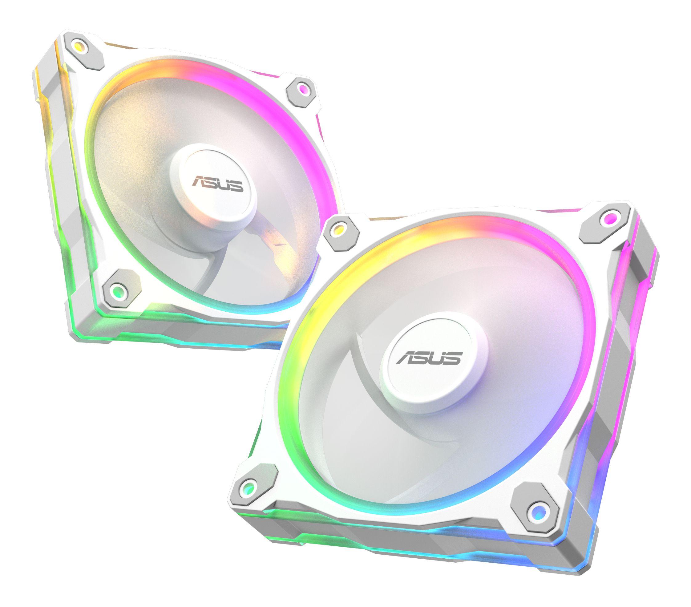 Conjunto de Ventoinhas para Caixa PC ASUS Prime MR120 ARGB White 3in1 (Branco) — miniatura 11