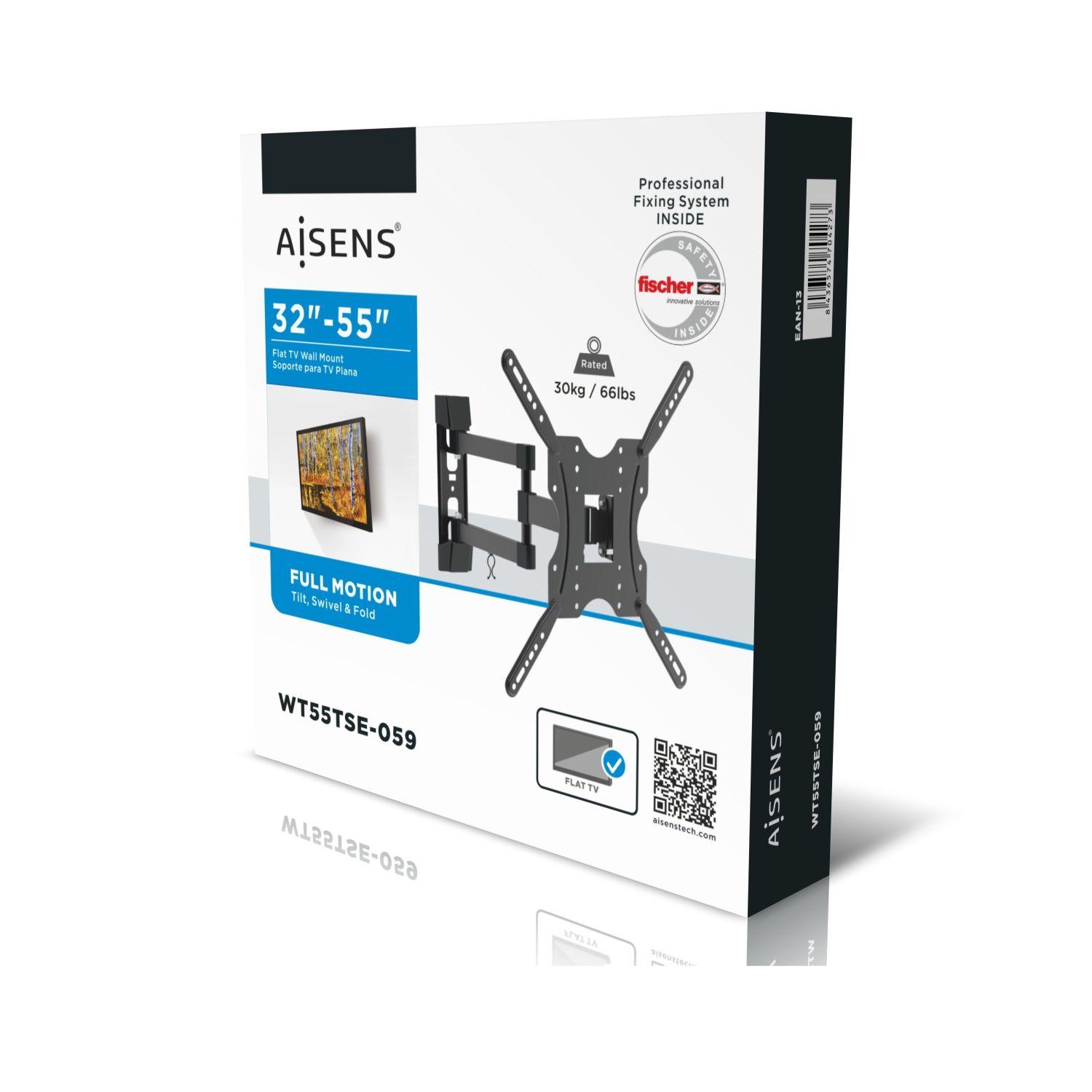 Suporte de Parede para TV e Monitor AISENS WT55TSE-059 (32-55" - 30 kg - Preto), miniatura 7