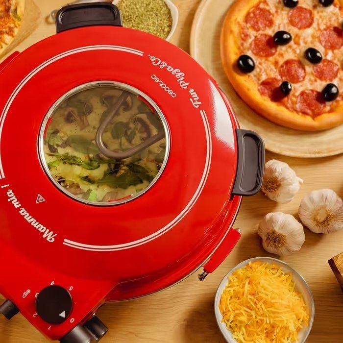 Forno de Pizzas Elétrico CECOTEC Fun Pizza&Co Mamma Mia Vista 3826 (Vermelho), miniatura 4