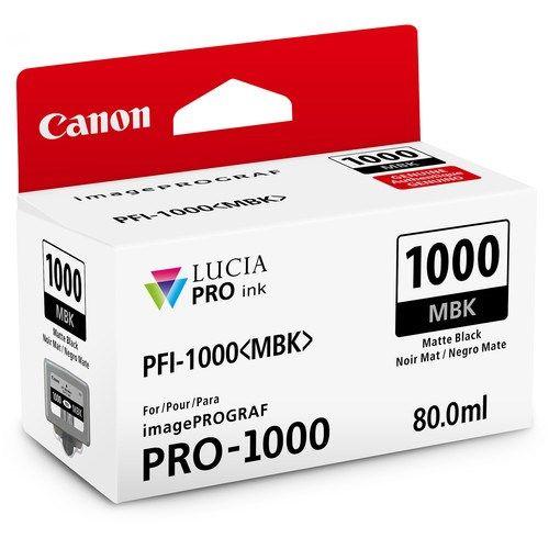 Tinteiro CANON PFI-1000MBK (5490 páginas - Preto Mate), miniatura 2