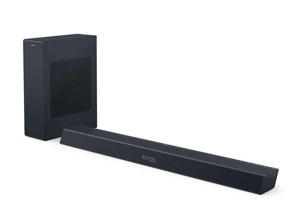 Barra de Som PHILIPS TAB8405/10 (0,5 W - Com fios e sem fios - Preto) — miniatura 2