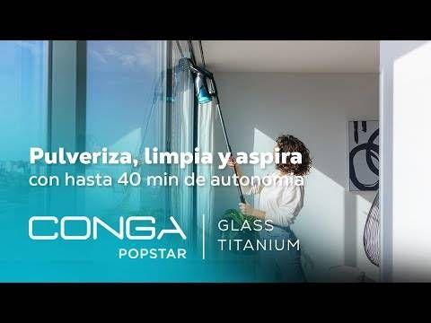 Aspirador Limpa Vidros CECOTEC Conga PopStar Glass Titanium (Altura 28 cm - Preto e Azul), miniatura 3