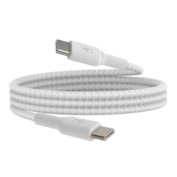 Cabo USB-C BELKIN BoostCharge CAB004BT0MWH (0,15 m - USB-C macho - Branco), miniatura 3