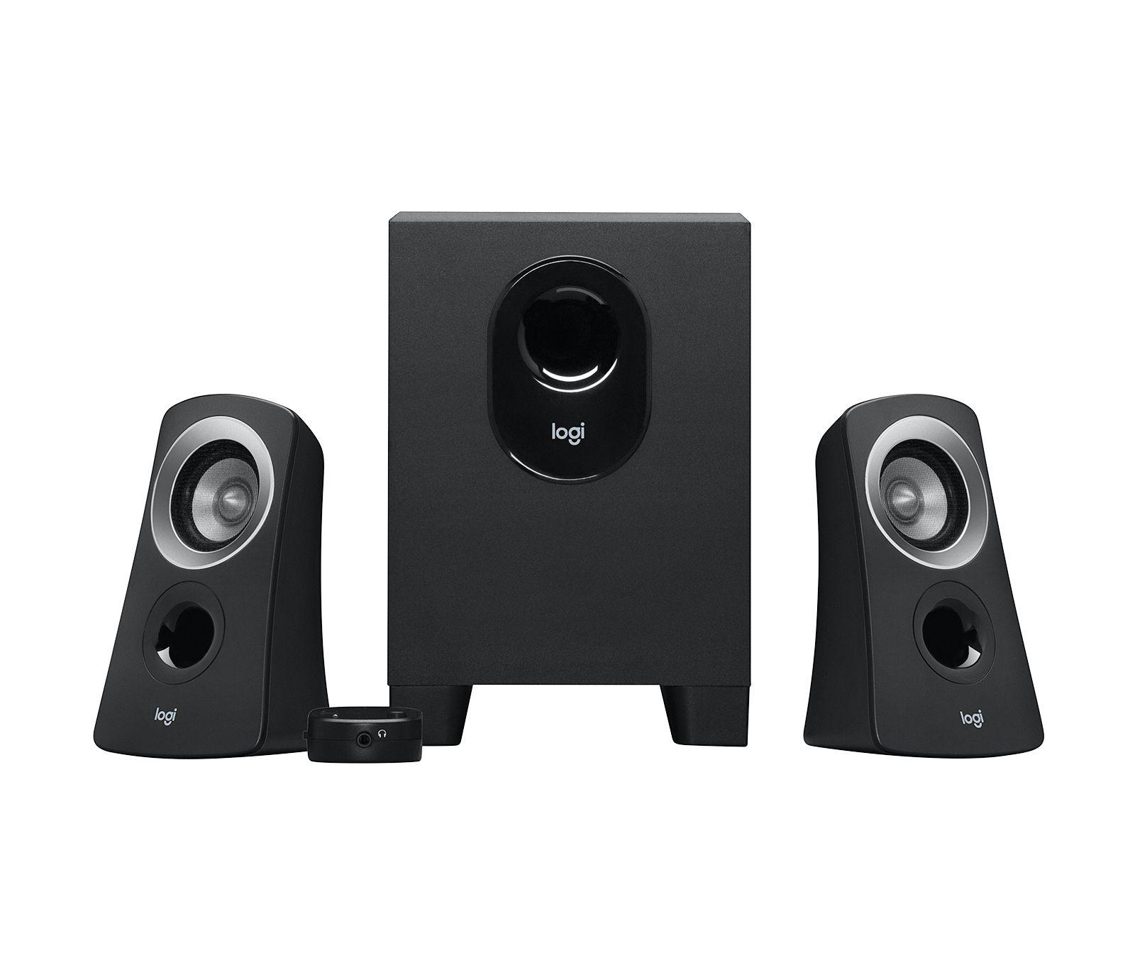 Colunas LOGITECH Z313 (Com fios - 25 W - 2.1 canais - Preto)