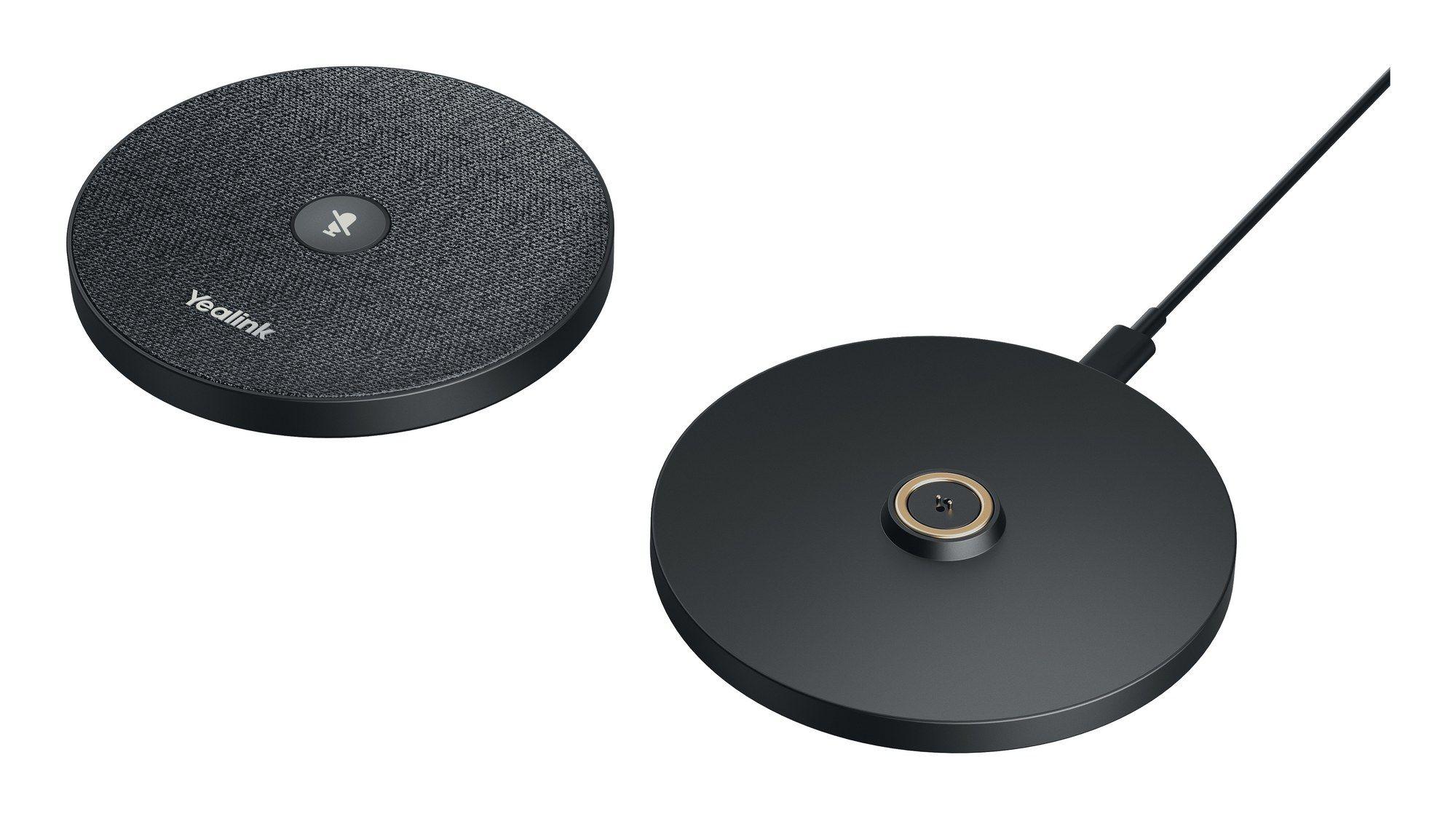 Microfone de Conferência YEALINK VCM36-W Pro Package (Microfone de conferência - Sem fios - USB Tipo-A, USB Tipo-C - Preto)