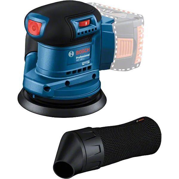 Lixadeira Excêntrica a Bateria BOSCH GEX 185-LI Professional (18 V - Bateria - Azul/Preto) — miniatura 2