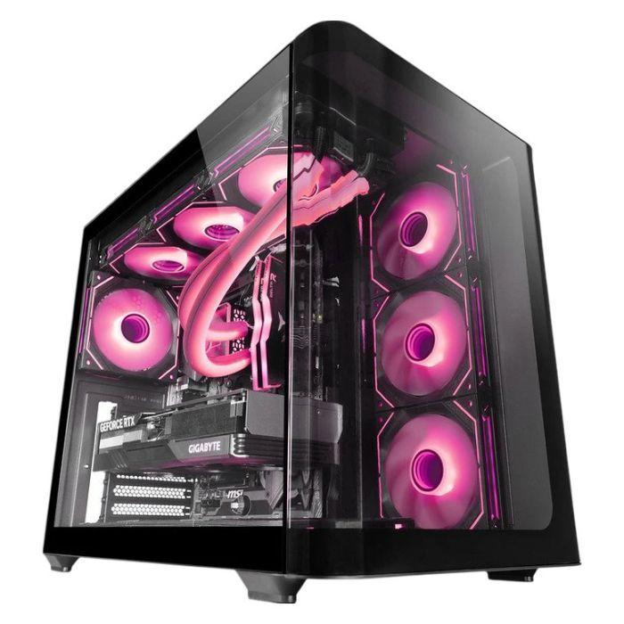 Caixa de Computador MARS GAMING MCFUSIONM (Micro ATX, Mini-ITX - Mini Tower - 16 cm - Preto) — miniatura 3