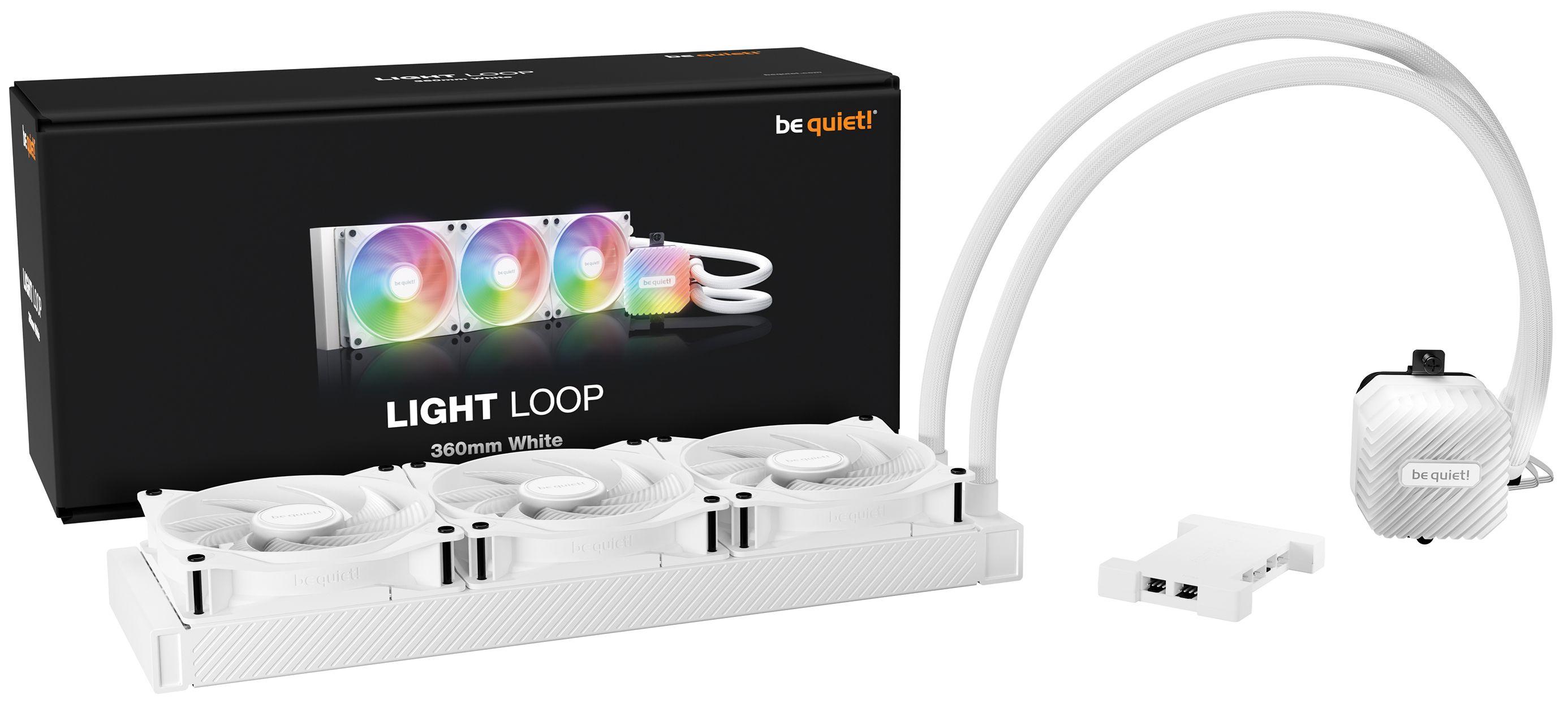 Refrigerador Líquido All-in-One BE QUIET! LIGHT LOOP 360mm (120 mm - 3 ventoinhas - 2100 RPM - Branco), miniatura 4