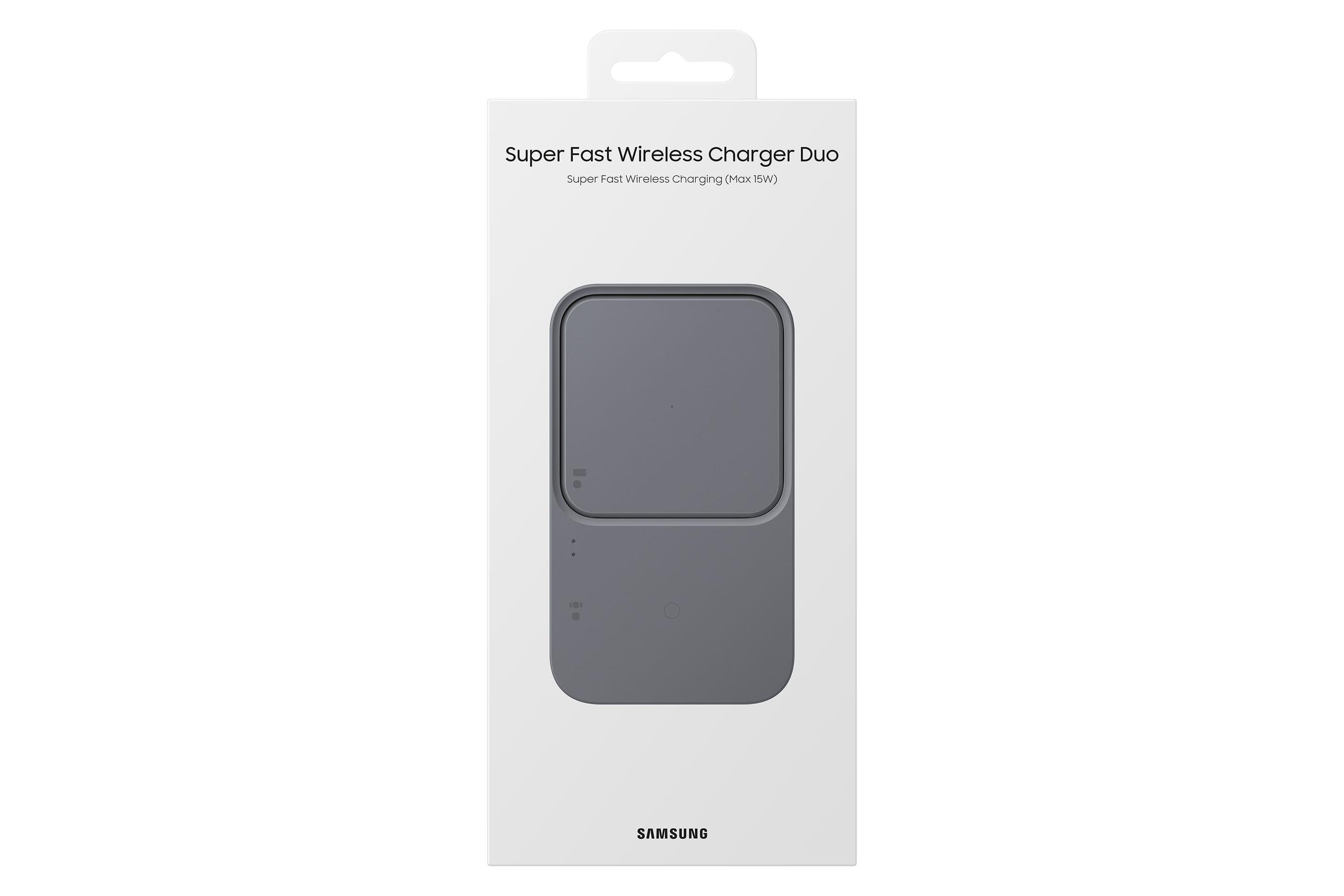 Carregador Sem Fios Duplo SAMSUNG EP-P5400TBEGEU (USB Tipo-C - Cinzento), miniatura 6