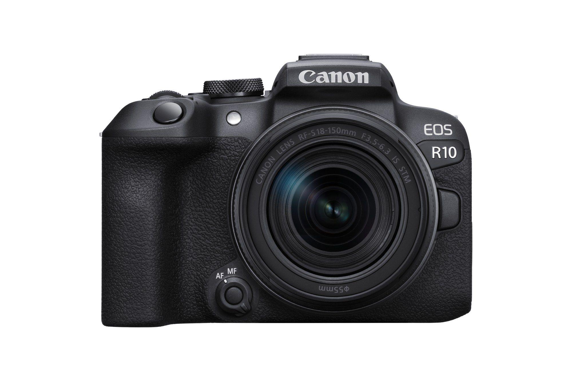 Máquina Fotográfica Mirrorless CANON EOS R10 + RF-S 18-150mm IS STM (2,95" - 1 040 000 pixels - Preto)