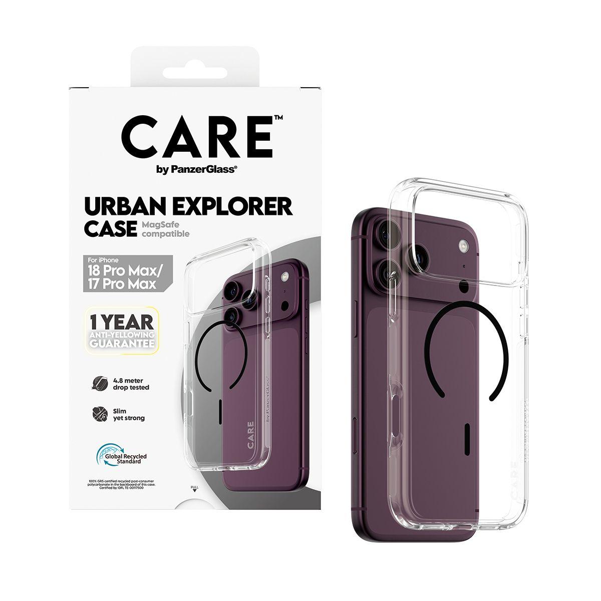 Capa para Telemóvel PANZERGLASS CARE Urban Explorer Case (Transparente) CR82267 — miniatura 5