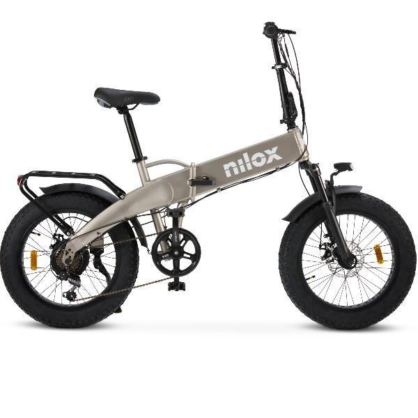 Bicicleta Elétrica Dobrável NILOX X10 (20" - 250 W - Cinzento)