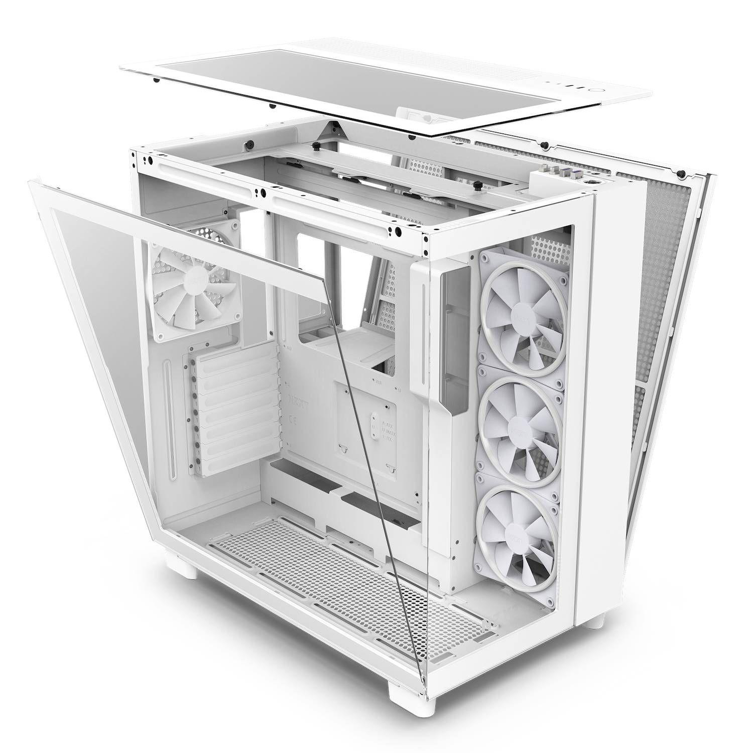 Caixa de Computador ATX NZXT H9 Elite (ATX, Micro ATX, Mini-ITX - ATX, SFX, SFX-L - Midi Tower - Branco) — miniatura 4