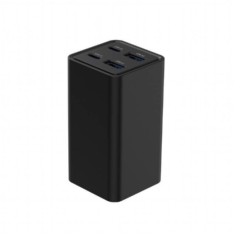 Carregador USB GaN GEMBIRD TA-UC-2A2C-PD65-01-BK (65 W - Preto), miniatura 3