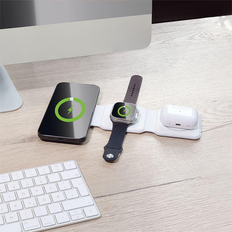 Carregador Magnético Sem Fios LOGILINK PA0344 (15 W - iPhone, Apple Watch, AirPods - Qi - Branco), miniatura 6
