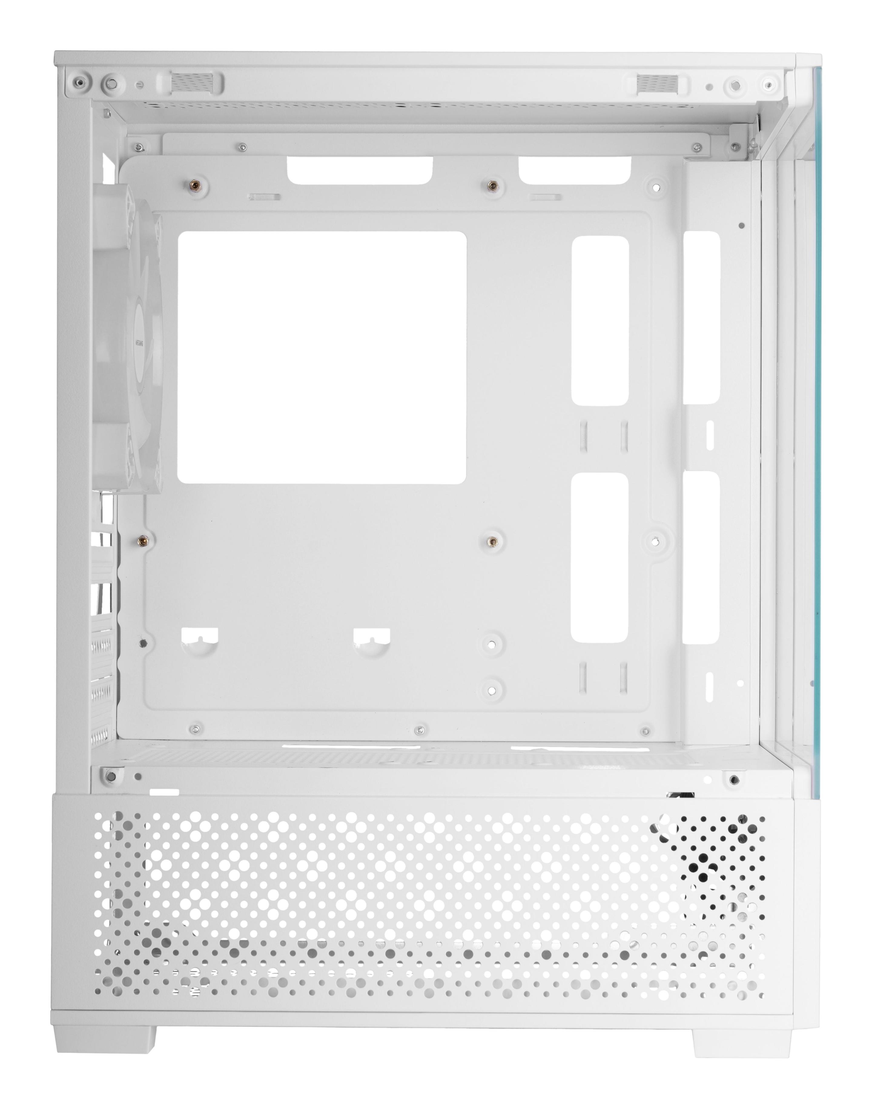 Caixa PC MARS GAMING MC-SE2W (micro ATX, Mini-ITX - Mini Tower - 16 cm - Branco) — miniatura 6