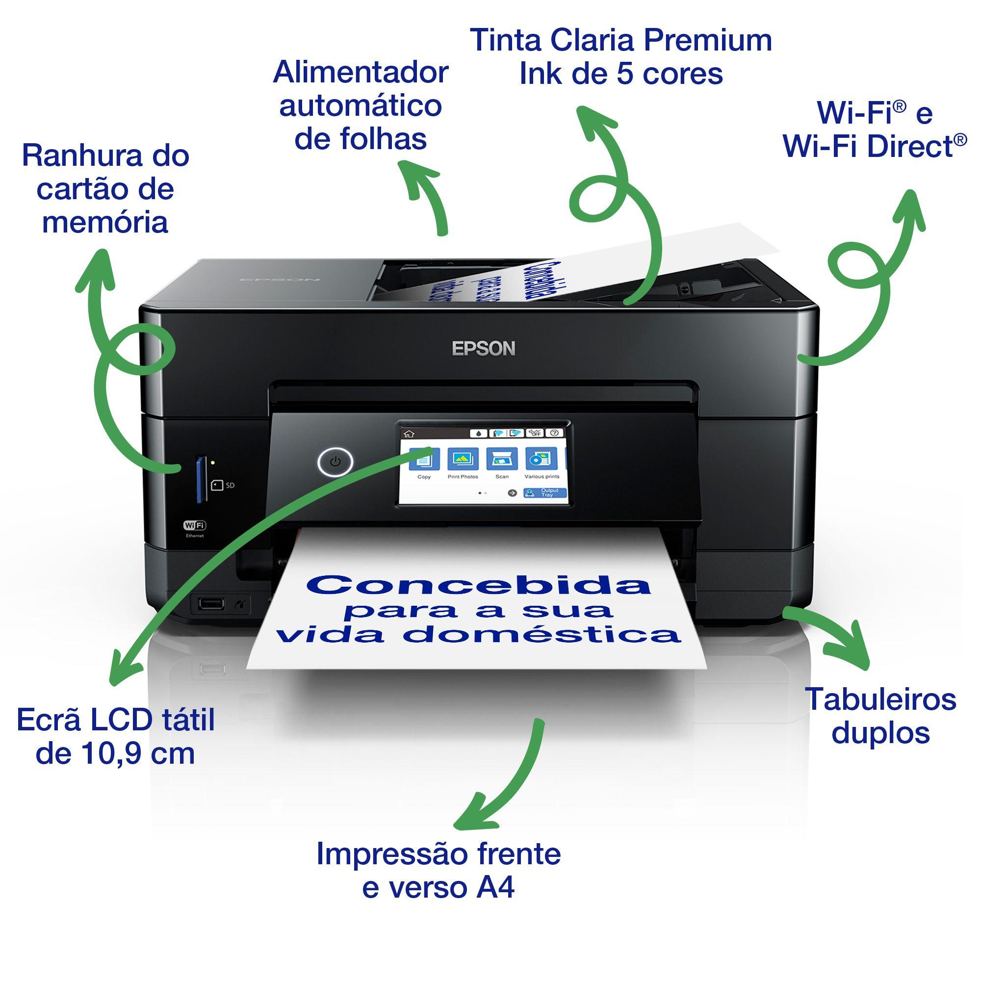 Impressora Multifunções EPSON Expression Premium XP-7100 (A4 - Impressão a cores - 100 folhas - Preto) — miniatura 3
