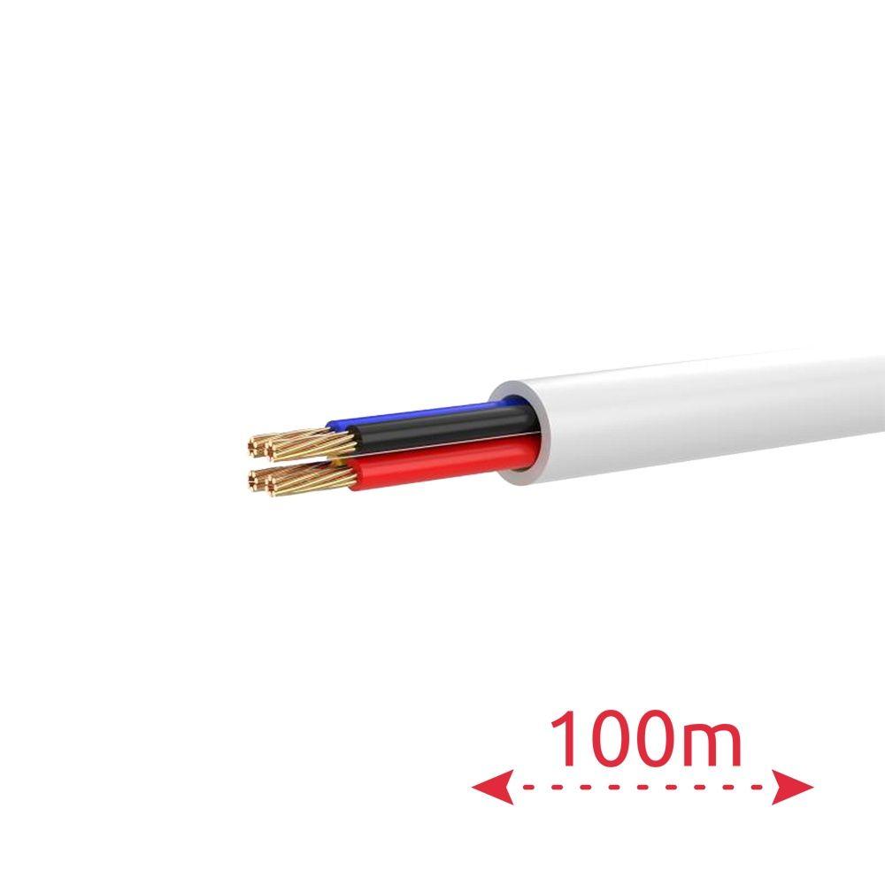 Cabo de Alarme HIKVISION DS-1AC4AUC1 (4 Condutores - 100 m - Branco), miniatura 2