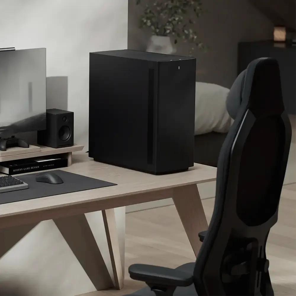 Caixa de Computador FRACTAL DESIGN Define One Dark Solid (Midi Tower - E-ATX, ATX, Mini-ITX - Aço - Preto) — miniatura 3