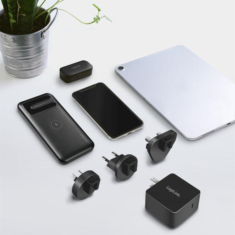 Carregador de Viagem LOGILINK PA0302 (65 W - Preto), miniatura 6