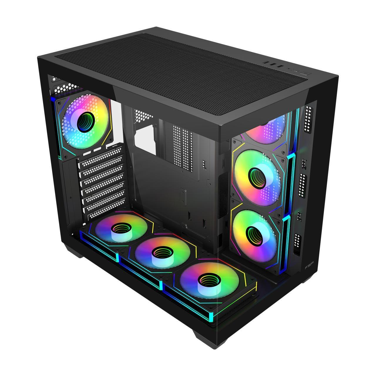 Caixa ATX FSP M341-BA (ATX, Micro ATX, Mini-ITX - Torre - 160 mm - Preto) — miniatura 2