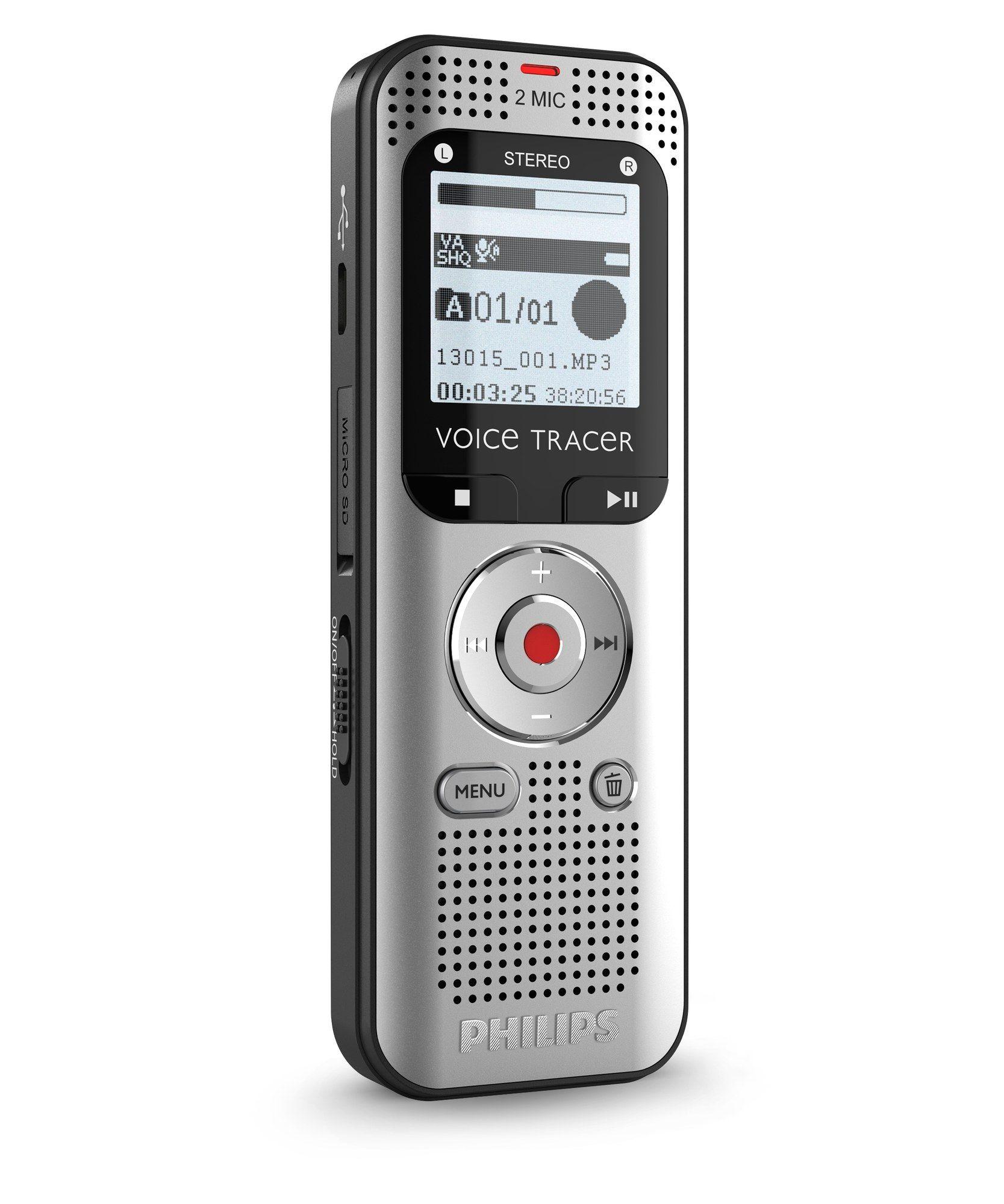 Gravador de Voz PHILIPS DVT2015 (3,5 mm - 40 h - 33" - Prateado) — miniatura 5