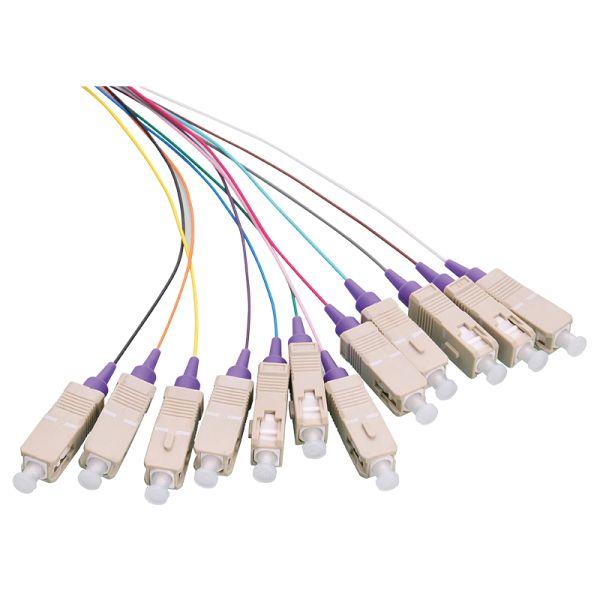 Conjunto de Pigtails de Fibra Óptica LOGILINK FL4SC02 (OM4 - 2 m - 12 x SC - Multicor)