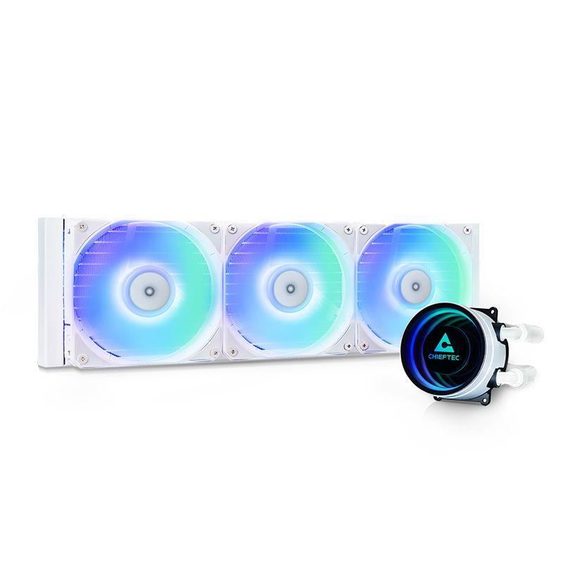 Sistema de Refrigeração Líquida CHIEFTEC Iceberg 360-RGB-W (120 mm - 2200 RPM - Multi - Branco)