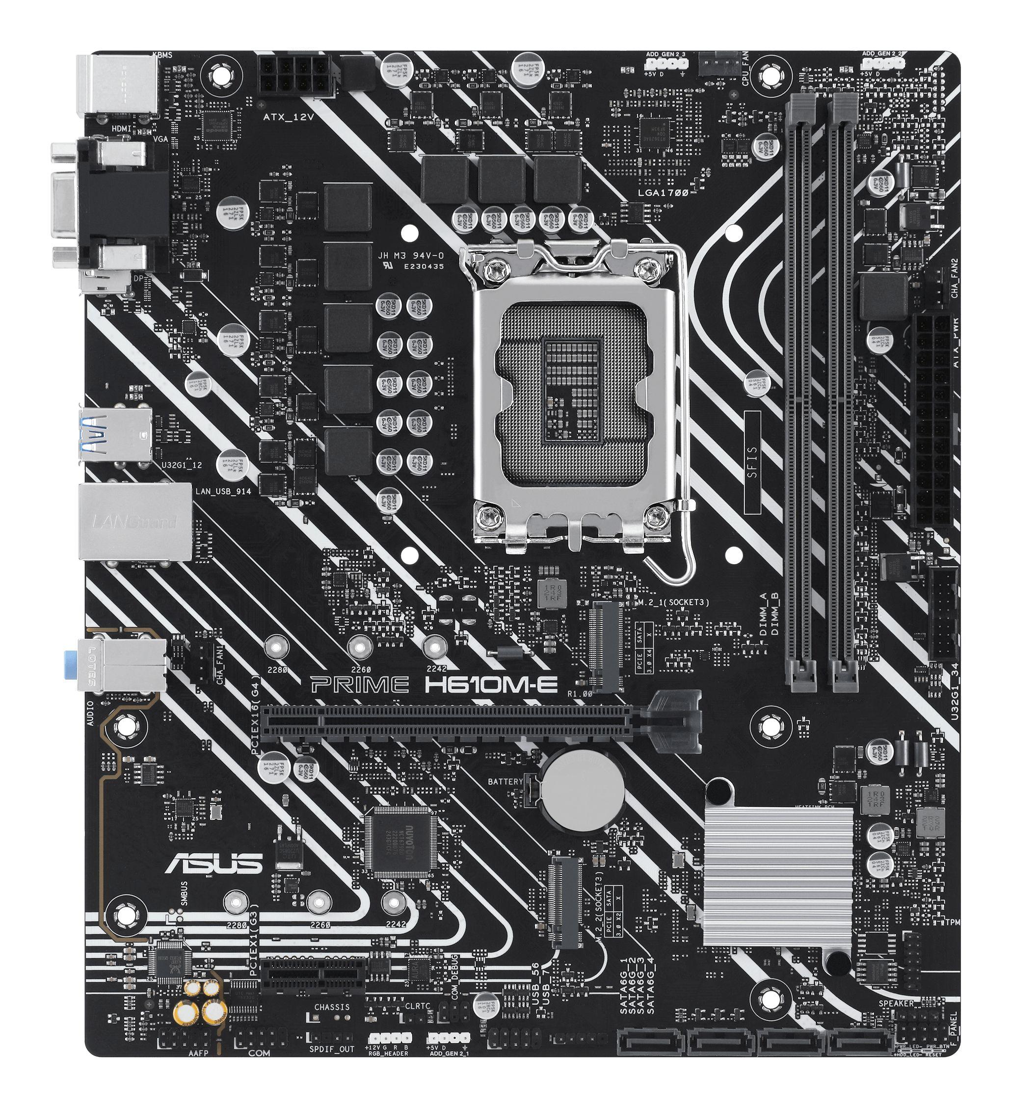 Motherboard ASUS PRIME H610M-E-CSM (LGA 1700 - micro ATX - DDR5-SDRAM) — miniatura 2