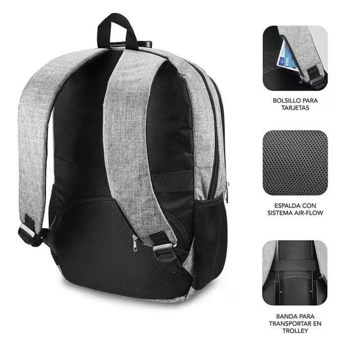 Mochila SUBBLIM Urban Lock (Portátil até 16" - Cinzento), miniatura 4