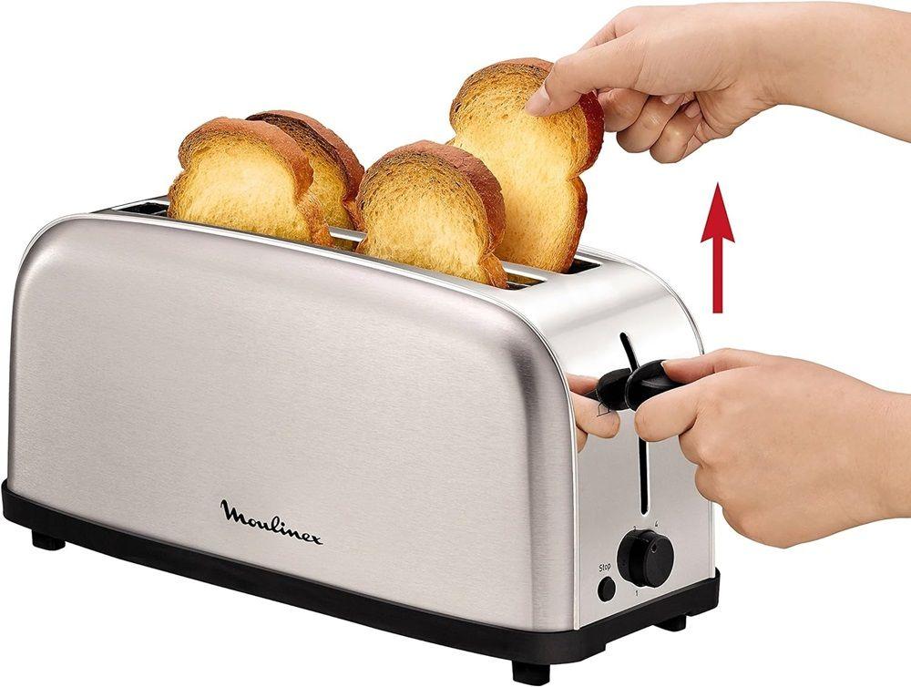 Torradeira MOULINEX LS330D11 (1400 W - Aço inoxidável - Inox), miniatura 2