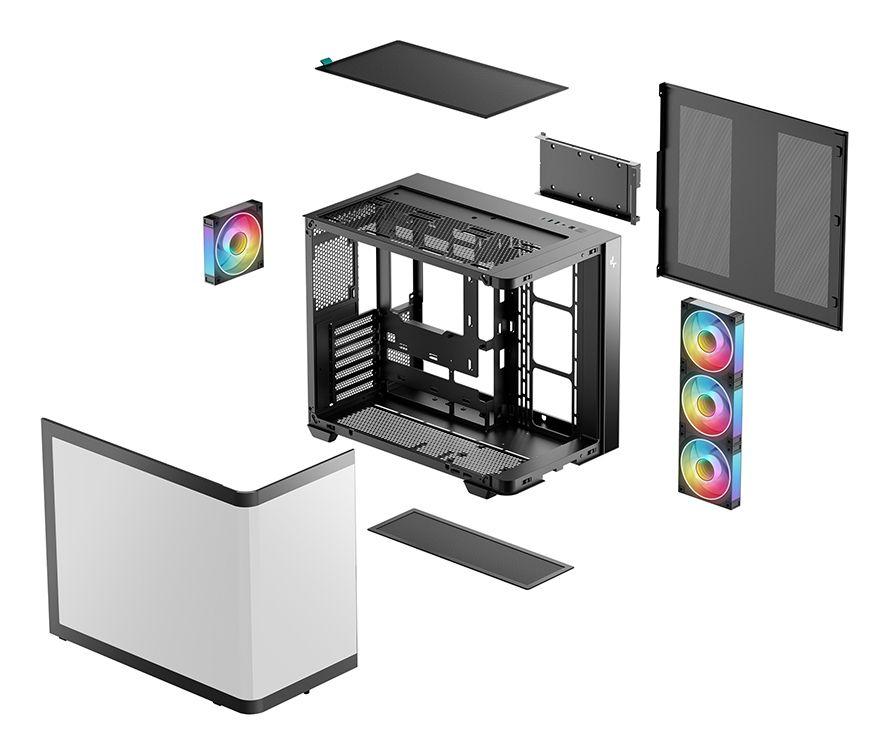 Caixa de Computador DEEPCOOL CG530U 4F (ATX, Micro ATX, ITX - Tower - ABS, SPCC, vidro temperado - Preto) — miniatura 8