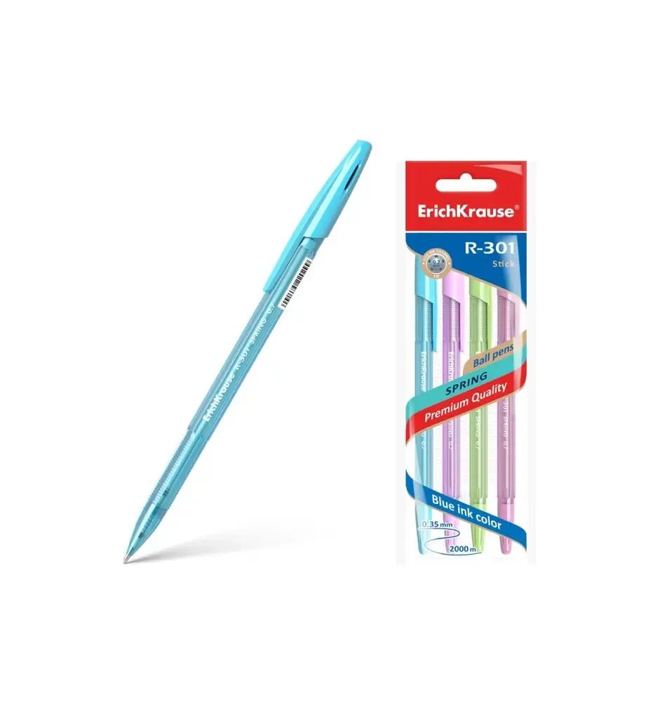 Caneta Esferográfica ERICHKRAUSE R-301 Spring Stick&Grip (Azul) — miniatura 2
