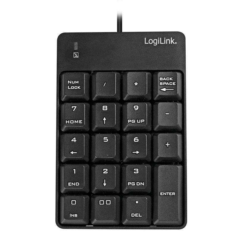 Teclado LOGILINK ID0184 (Teclado numérico - USB - Preto) — miniatura 3