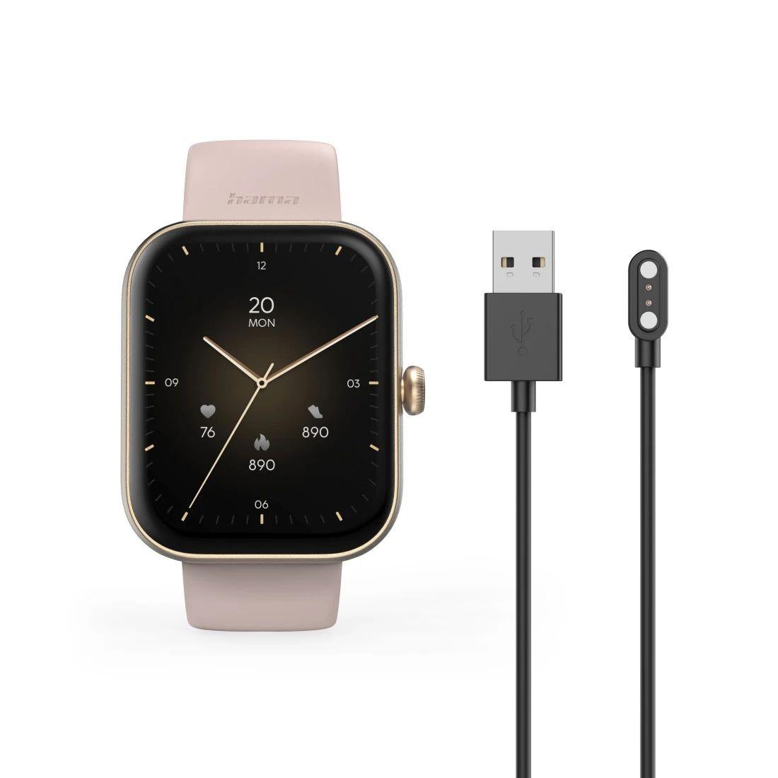 Smartwatch HAMA 5000 (1,65" TFT - Bluetooth 5.3 - IP68 - Rosa Dourado) — miniatura 7