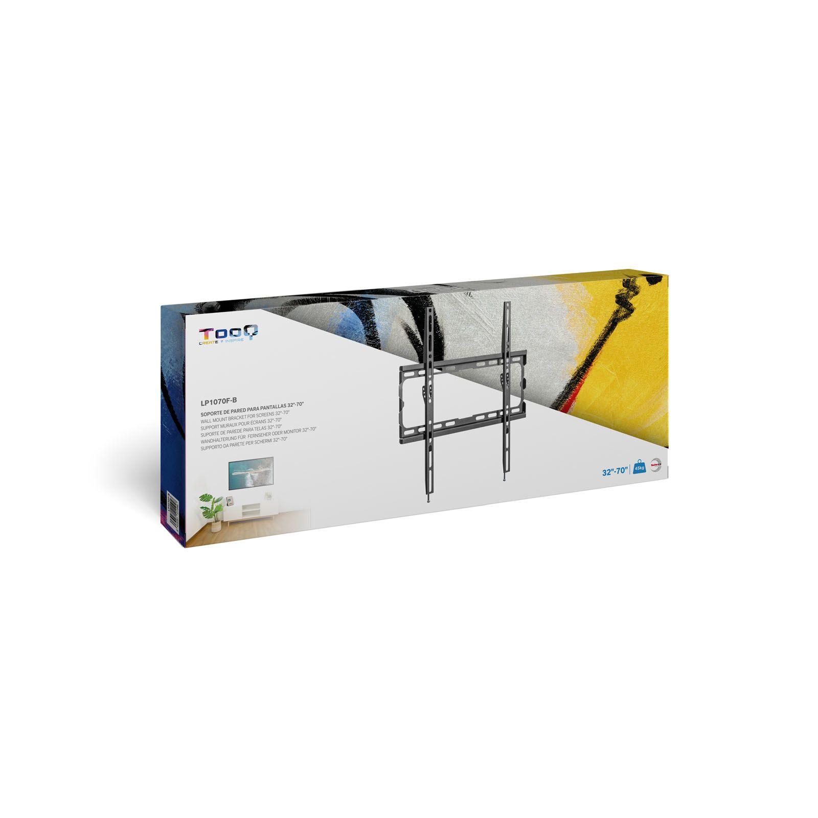 Suporte de Parede Fixo para TV TOOQ LP1070F-B (32-70" - VESA 400 x 400 mm - Preto), miniatura 6