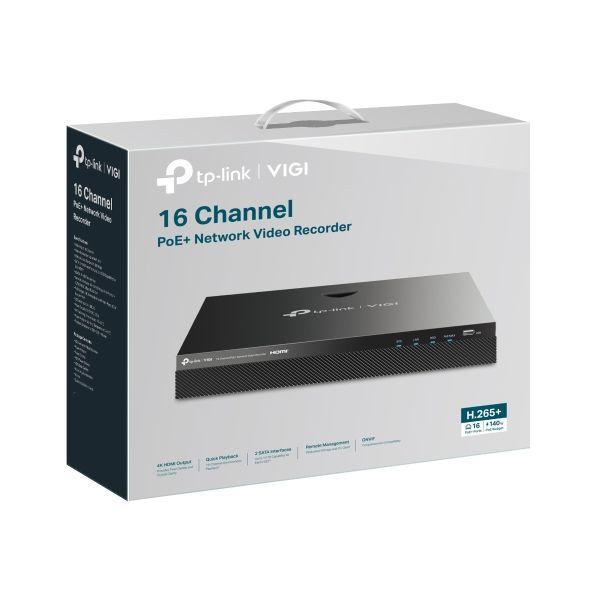 Gravador NVR TP-LINK VIGI NVR2016H-16MP-4TB (16 canais - PoE+ - 4 TB - Preto), miniatura 5