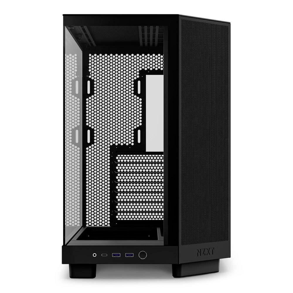 Caixa PC NZXT H6 Flow (ATX, micro ATX, Mini-ITX - ATX, SFX, SFX-L - Midi Tower - Preto) — miniatura 3