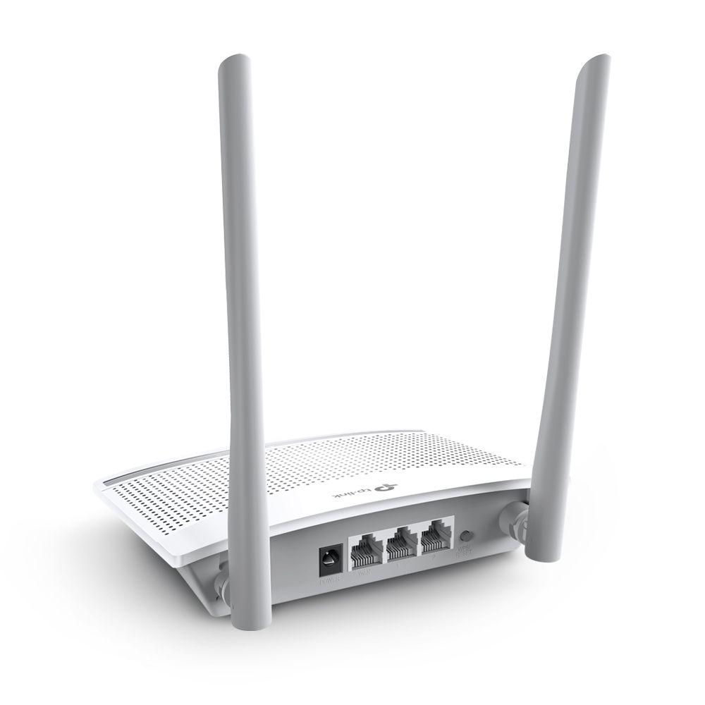 Router TP-LINK TL-WR820N (Wi-Fi 4 - 300 Mbit/s - Banda única - Branco) — miniatura 3