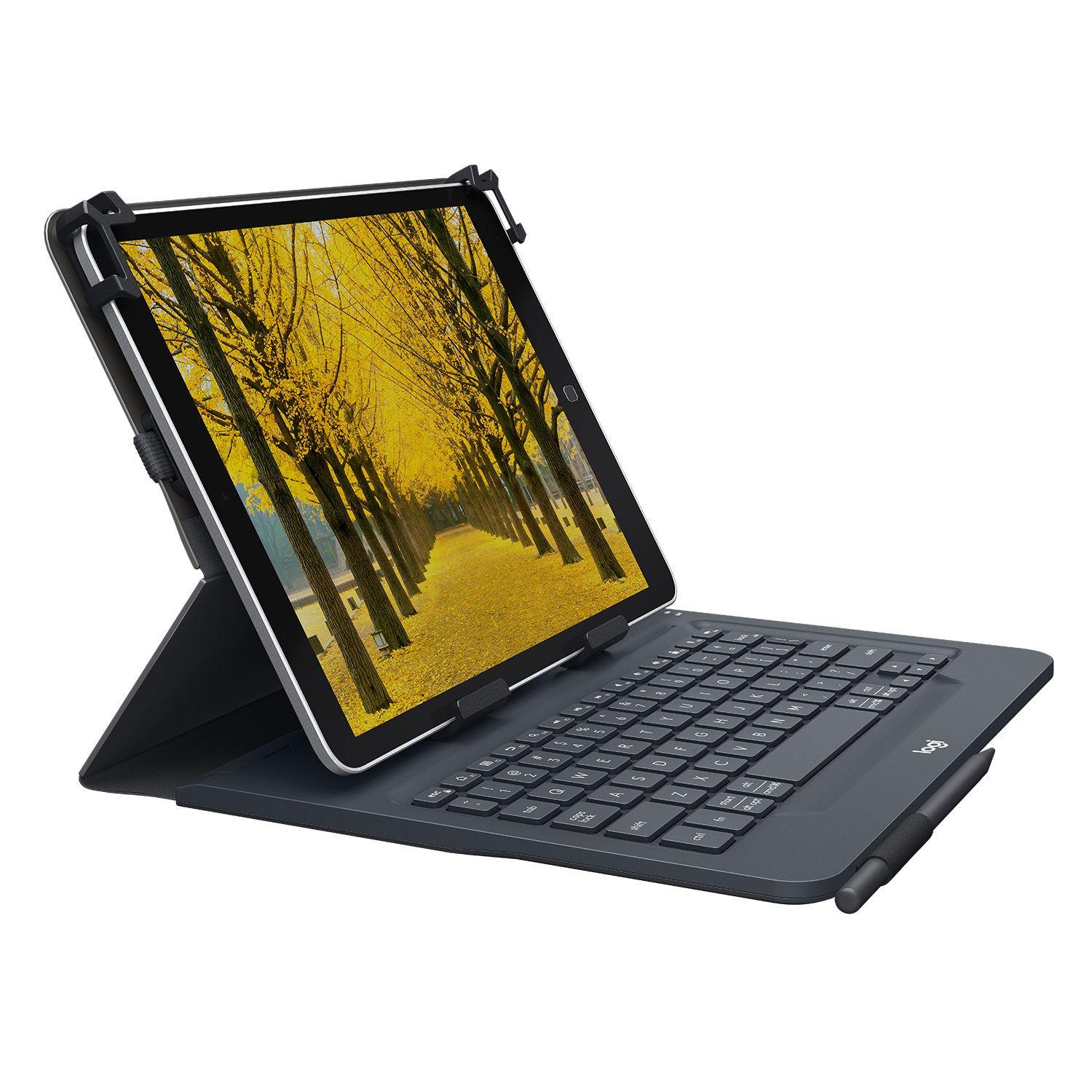 Teclado LOGITECH Universal Folio (Espanhol - Bluetooth - Sem fios - Preto)