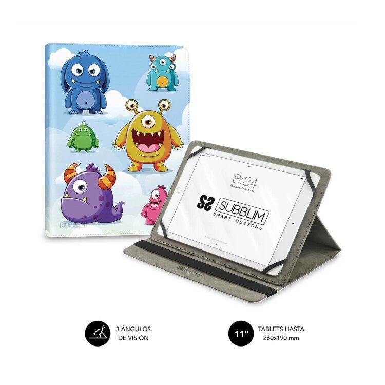 Capa Universal SUBBLIM Trendy Case Monsters (11" - Qualquer marca - Poliuretano - Multicor) — miniatura 4