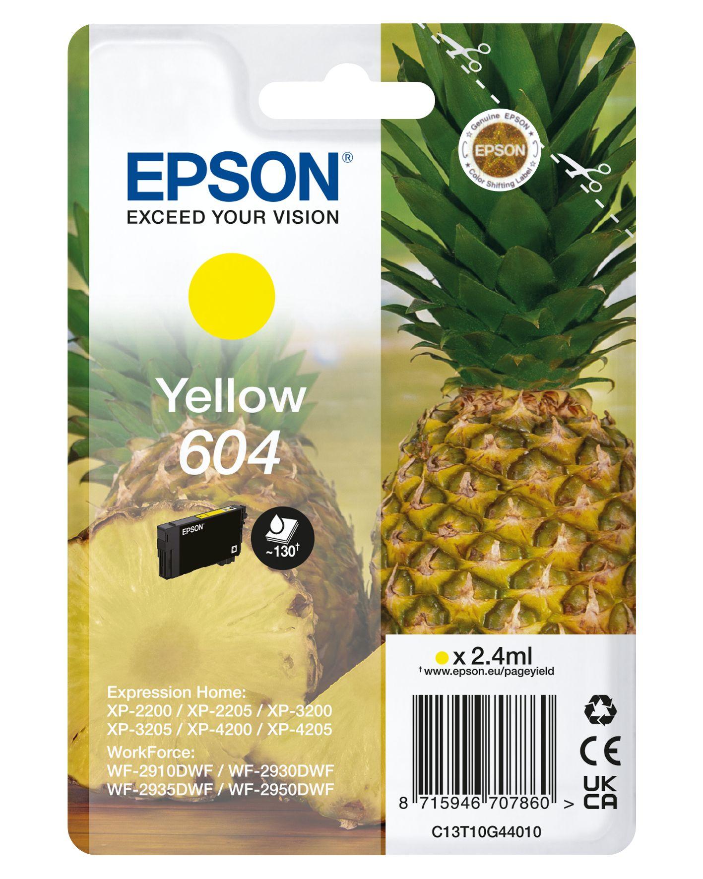 Tinteiro EPSON 604 C13T10G44010 (Até 130 páginas - Amarelo) — miniatura 6