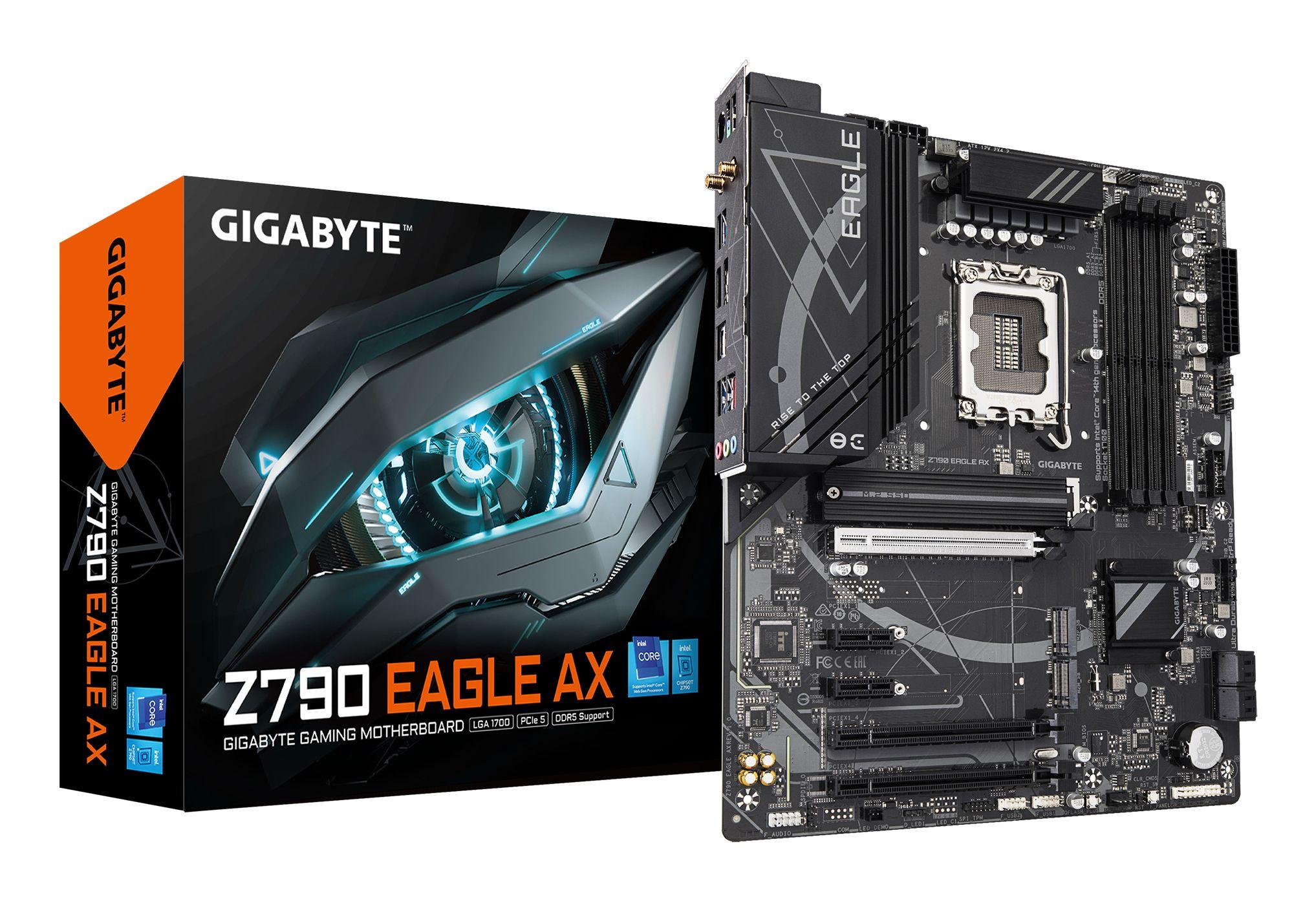 Motherboard GIGABYTE Z790 EAGLE AX (LGA 1700 - ATX - Duplo canal - Castanho)