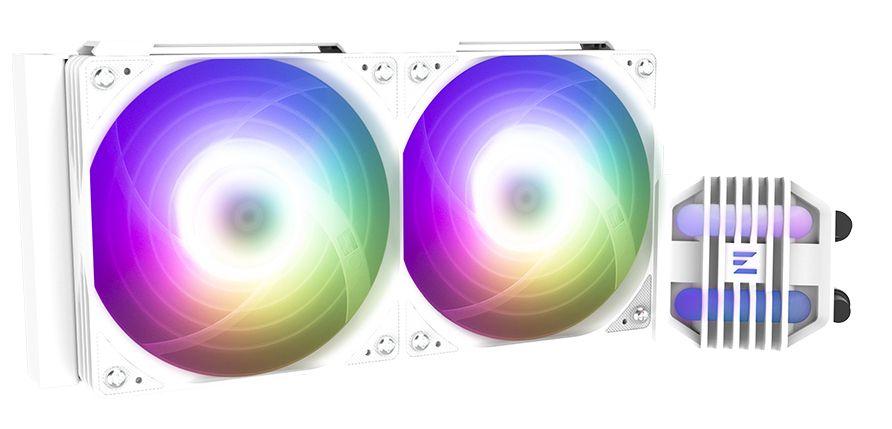Sistema de Refrigeração Líquida CPU ZALMAN ALPHA2 SE A24 ARGB (120 mm - 2000 RPM - Multi - Branco)